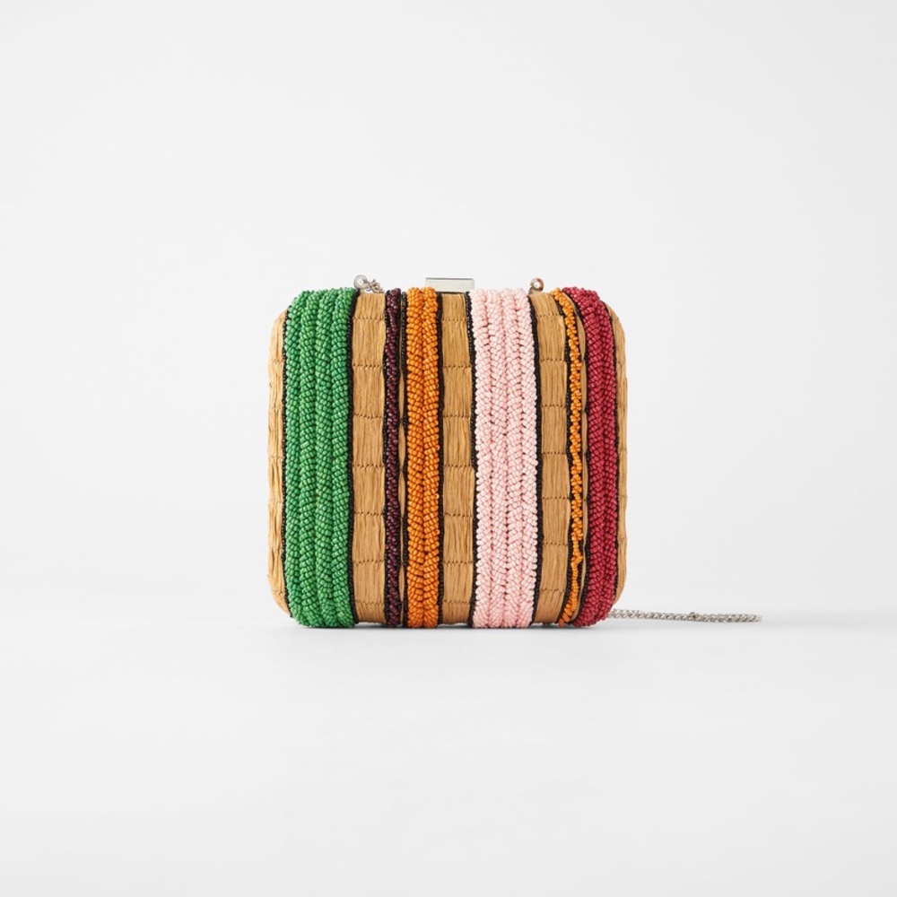 Zara beaded crossbody bag, hardly worn!
